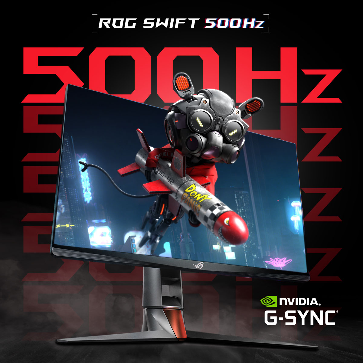 ROG anunta monitorul Swift 500 Hz cu NVIDIA G-SYNC si Reflex