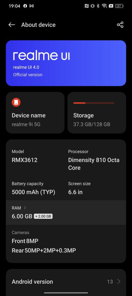 Review Realme 9i 5G - Smartphone de buget cu design si baterie de top