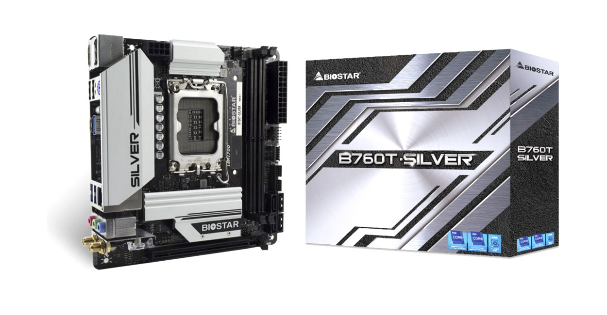 BIOSTAR prezinta placa de baza B760T-SILVER Mini-ITX