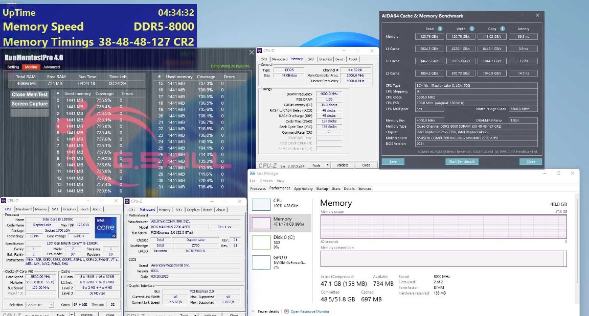 G.SKILL anunta kitul de memorie DDR5-8000 cu 24GB