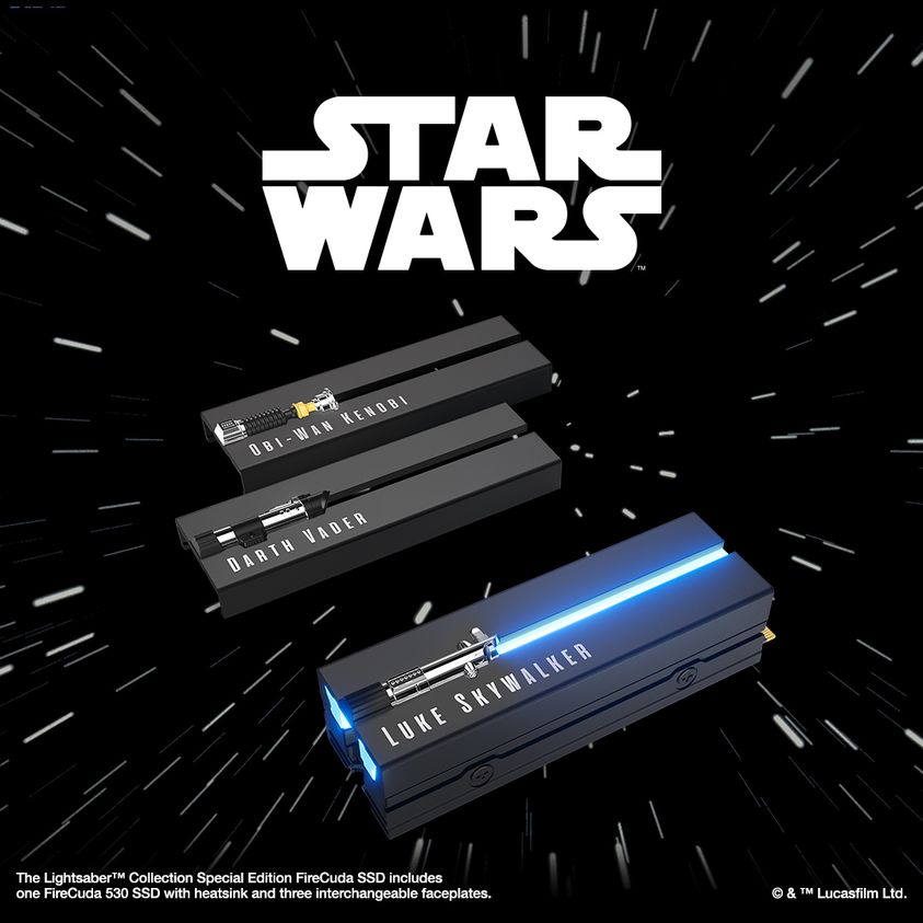 Seagate introduce SSD-urile FireCuda Lightsaber Edition