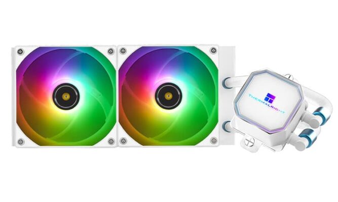 Thermalright lanseaza coolere AIO Frozen Prism White cu iluminare ARGB