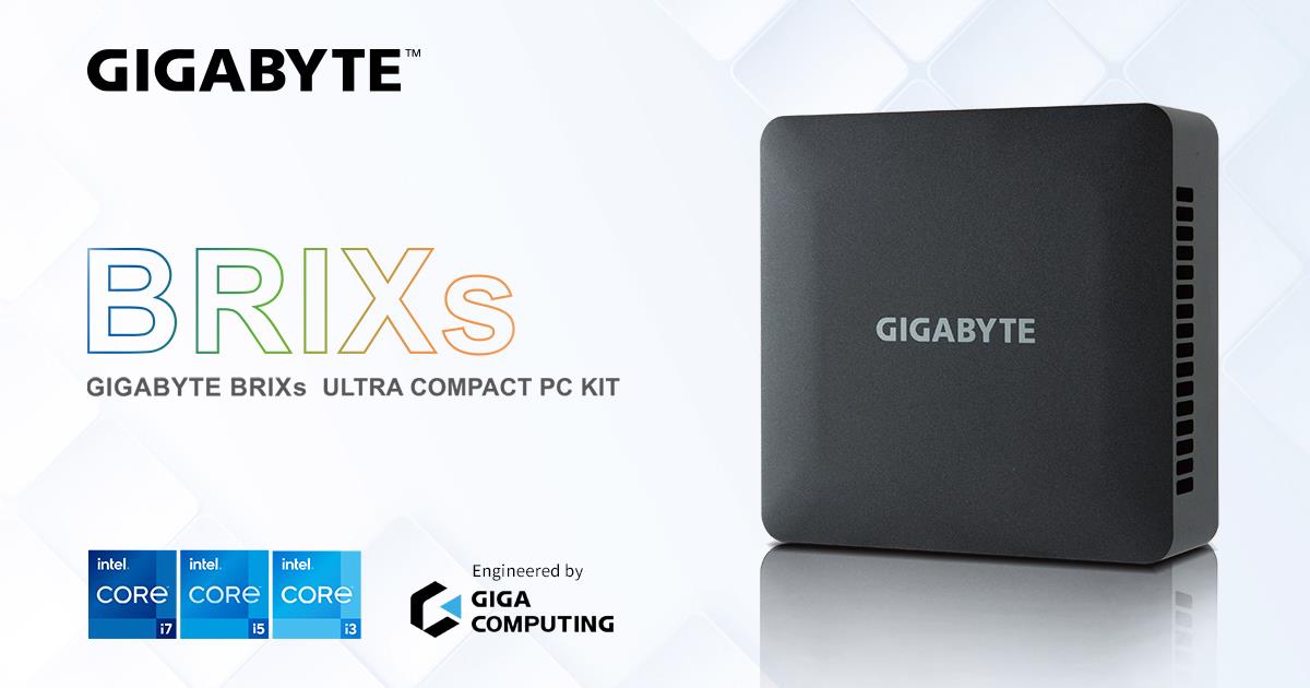 Giga Computing lanseaza un nou design pentru BRIX