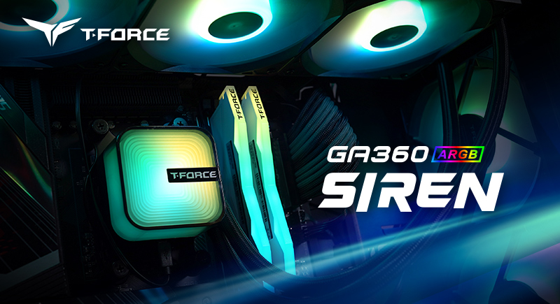 TEAMGROUP si ASETEK Designworks lanseaza coolerul T-FORCE SIREN GA360 ARGB AIO