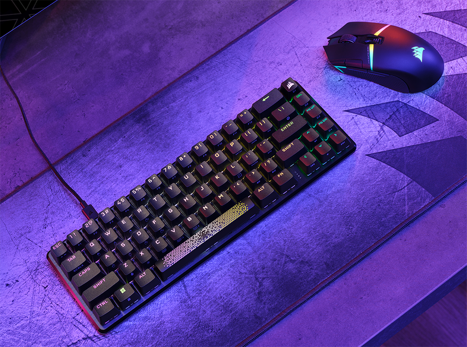 CORSAIR lanseaza mouse-ul Nightsabre Wireless si tastatura K65 PRO MINI
