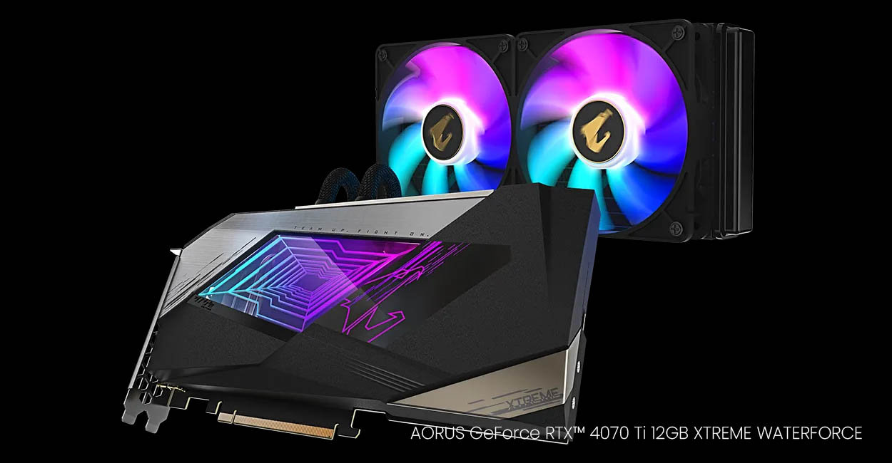 GIGABYTE lanseaza placi GeForce RTX 4070 Ti cu water cooling