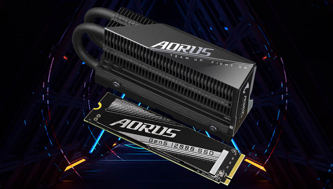 GIGABYTE anunta AORUS Gen5 12000 SSD