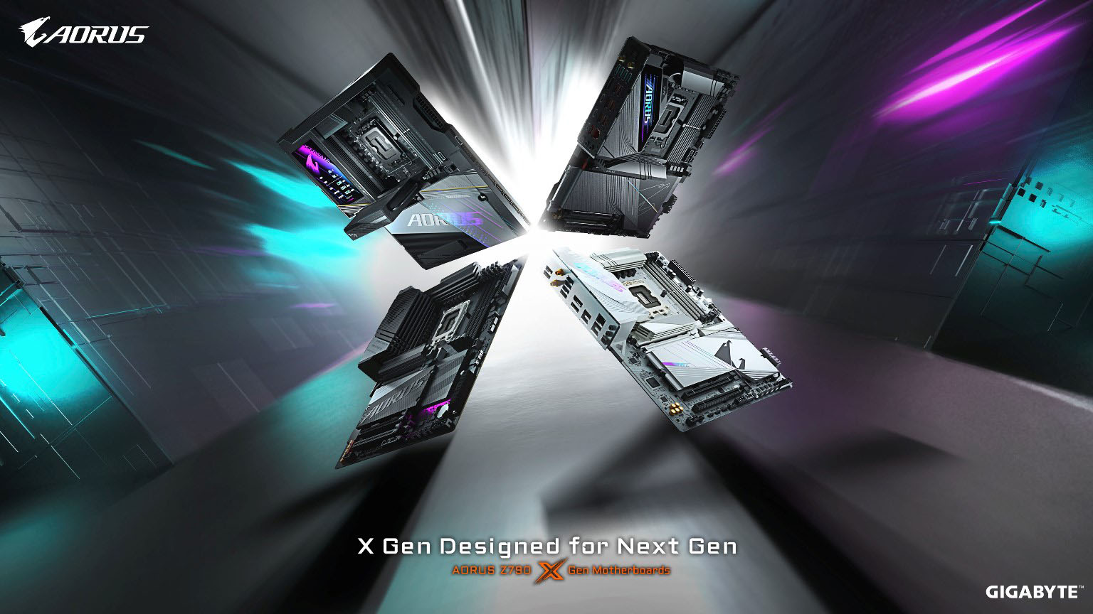 GIGABYTE anunta placi de baza AORUS Z790 X Gen pentru procesoarele Intel de noua generatie
