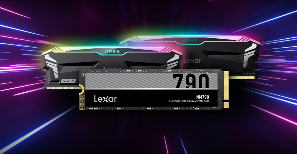 Lexar prezinta NM790 NVMe SSD si kituri de memorie Ares RGB