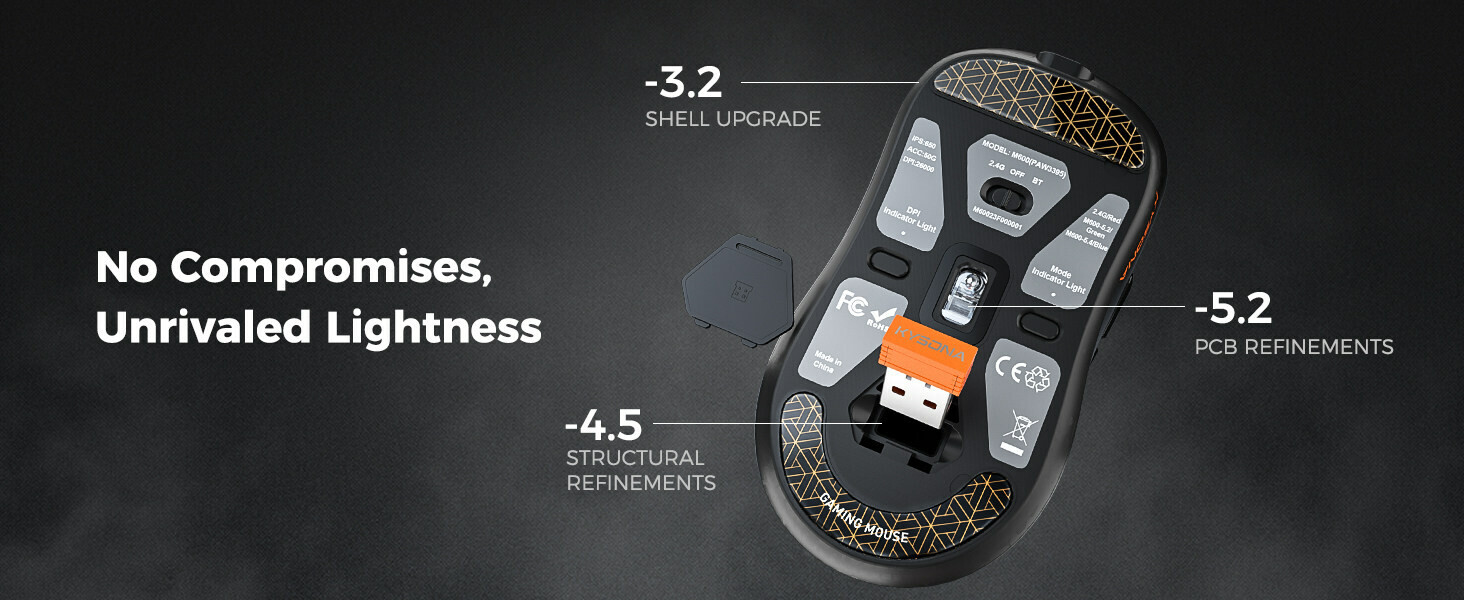 Kysona prezinta mouse-ul pentru gaming fara fir M600