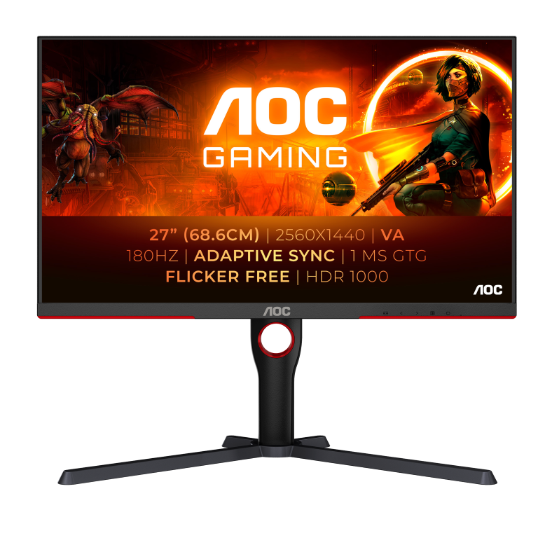 Tehnologia MiniLED este acum mai accesibilă cu noul monitor AOC GAMING Q27G3XMNBK