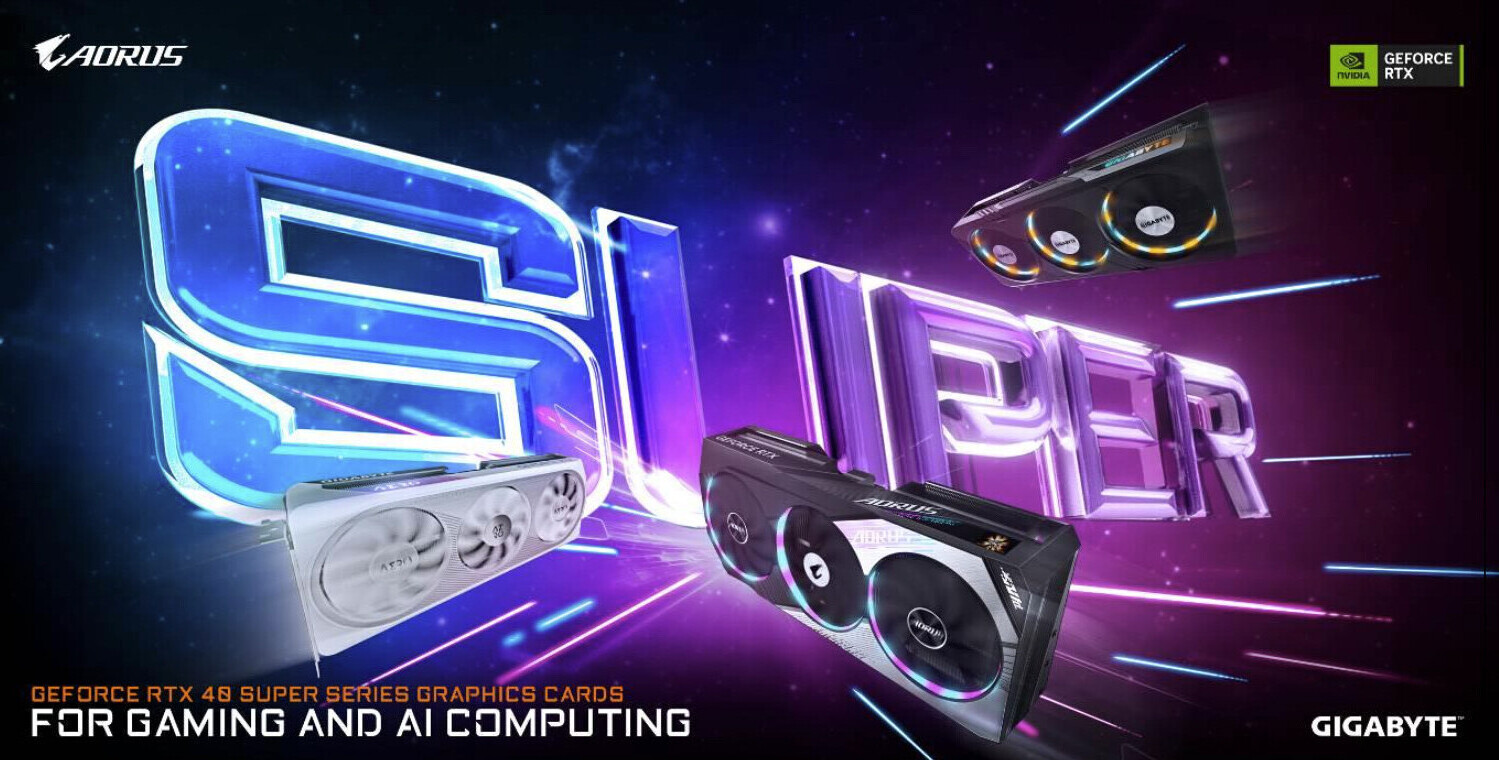 GIGABYTE lansează plăcile grafice din seria GeForce RTX 40 SUPER