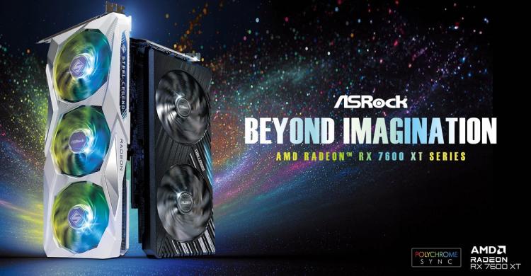 ASRock prezintă plăcile grafice AMD Radeon RX 7600 XT Steel Legend și Challenger