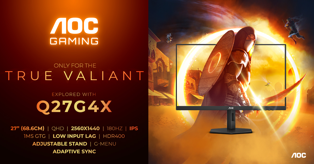 AOC isi extinde catalogul de monitoare de gaming lansand Q27G4X