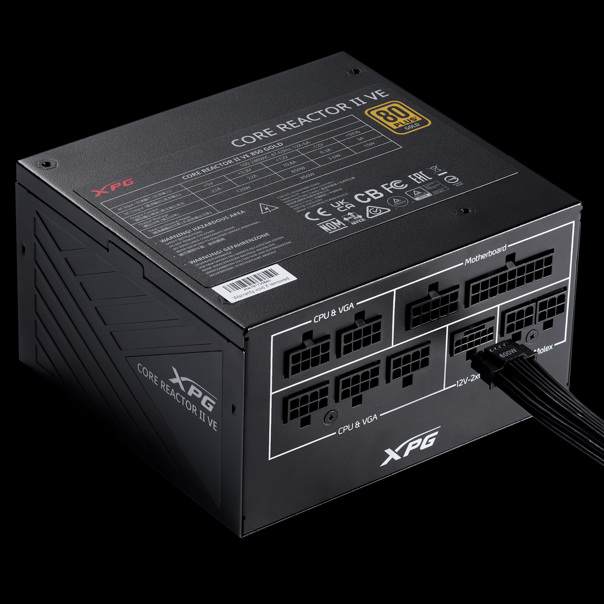 XPG lansează sursa CORE REACTOR II VE PSU și ventilatoarele VENTO PWM FAN