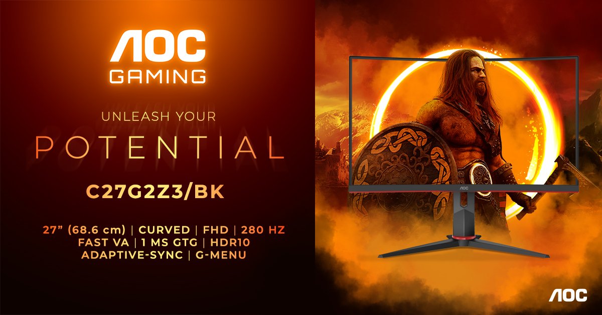 AGON by AOC Prezintă Monitorul de Gaming C27G2Z3/BK