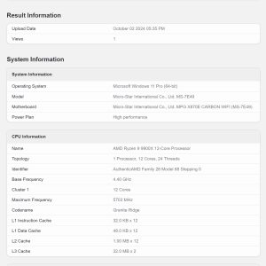 Review MSI MPG X870E Carbon WIFI