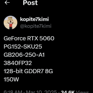 Nvidia se pregateste sa lanseze placile video GeForce RTX 5050, 5060 si 5060 Ti