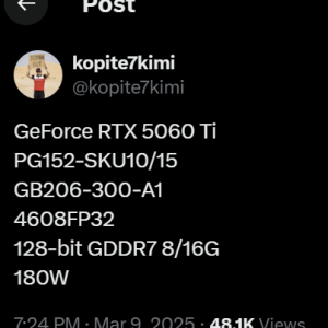 Nvidia se pregateste sa lanseze placile video GeForce RTX 5050, 5060 si 5060 Ti
