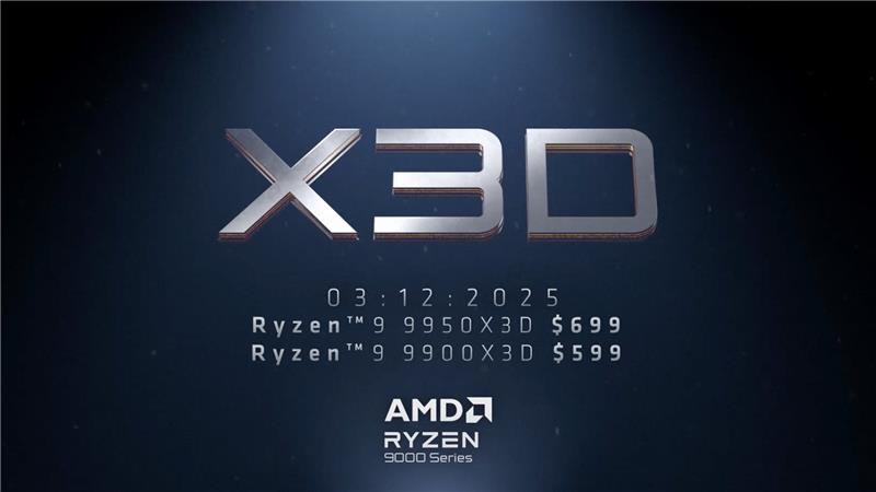 AMD lanseaza procesoarele Ryzen 9 9900X3D si 9950X3D