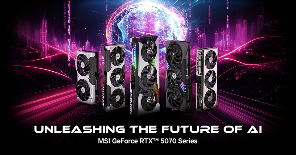 MSI lanseaza gama de placi video NVIDIA GeForce RTX 5070