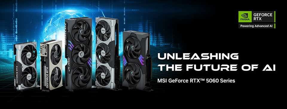 MSI lanseaza noile placi video NVIDIA GeForce RTX 5060