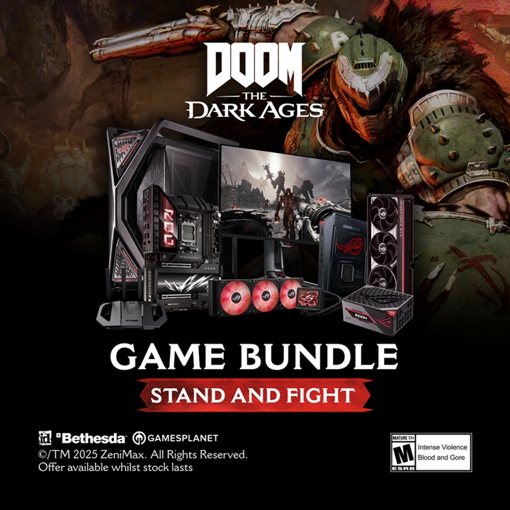 ASUS extinde parteneriatul cu Bethesda si id Software, oferind DOOM: The Dark Ages