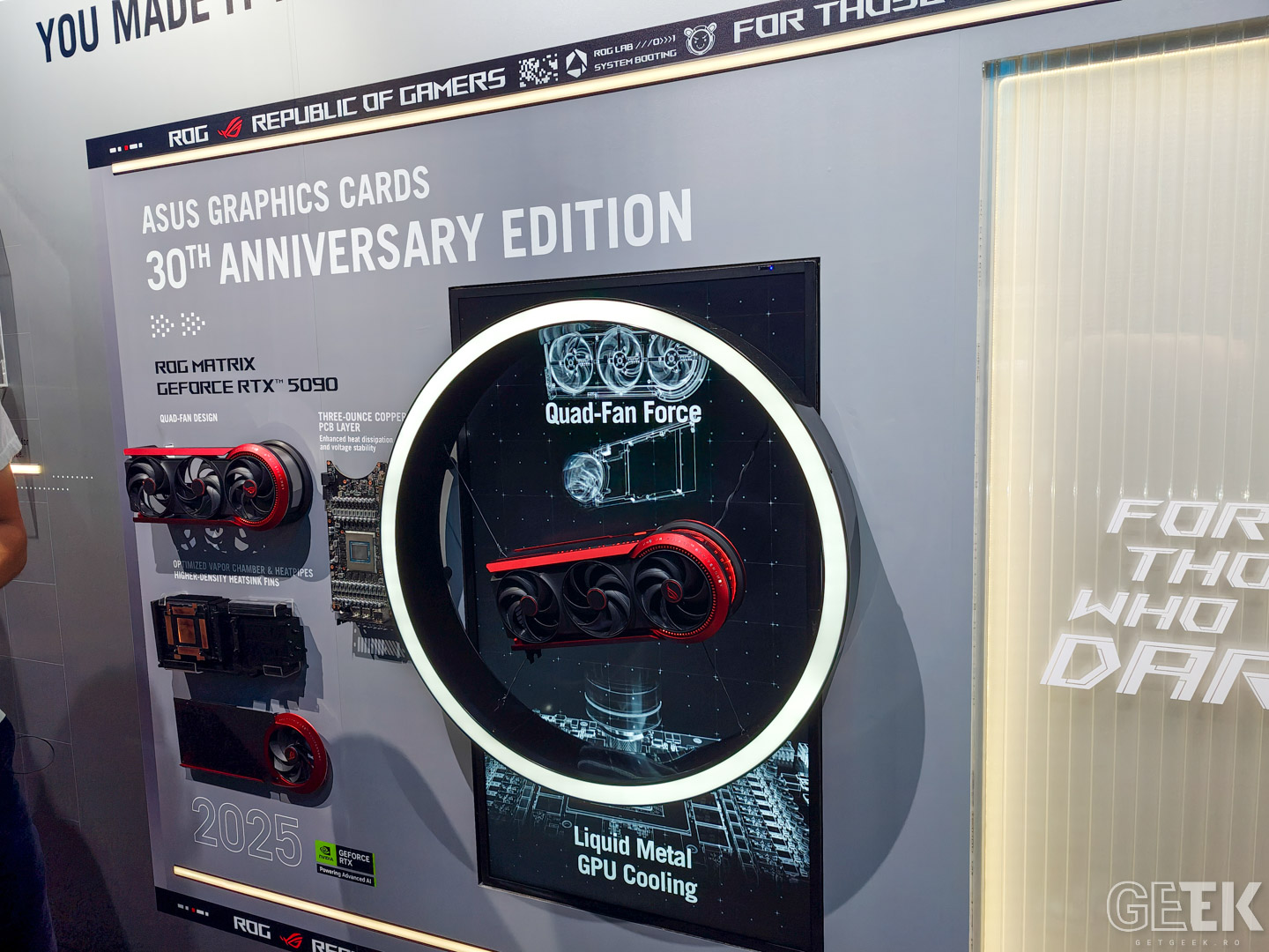 ASUS lanseaza la Gamescom 2025 placa video ROG Matrix GeForce RTX 5090