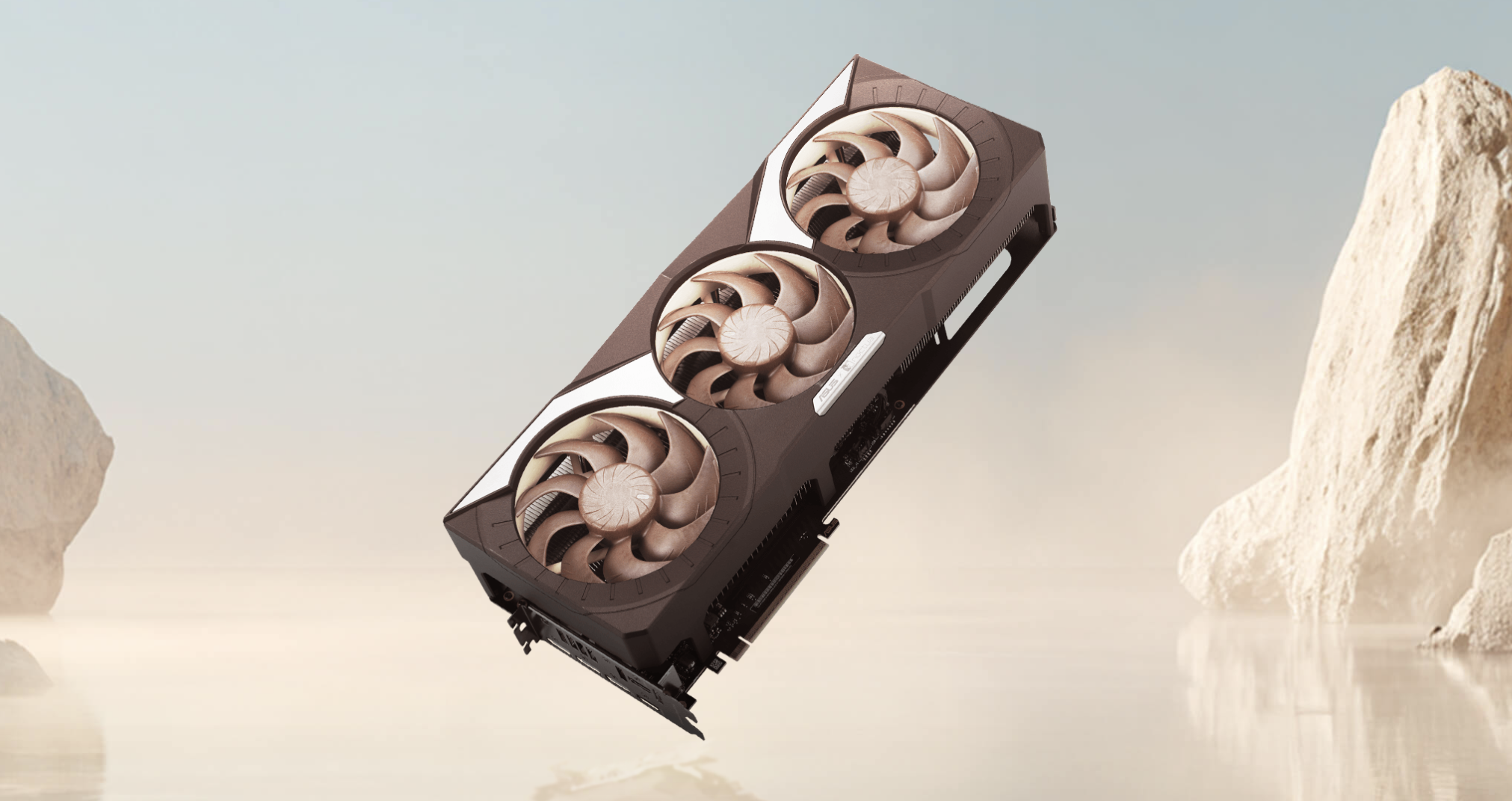 ASUS si Noctua lanseaza placa video GeForce RTX 5080 Noctua Edition dotata cu trei ventilatoare NF-A12x25 G2