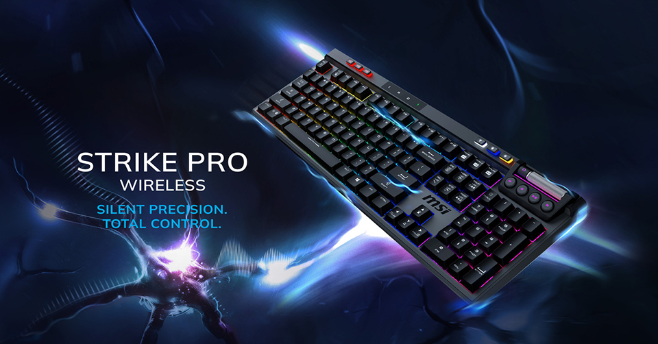 MSI lanseaza tastatura mecanica STRIKE PRO WIRELESS