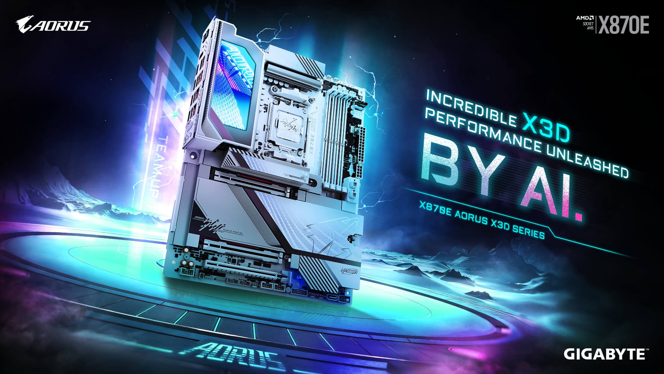 GIGABYTE lanseaza noile placi de baza X870E AORUS X3D
