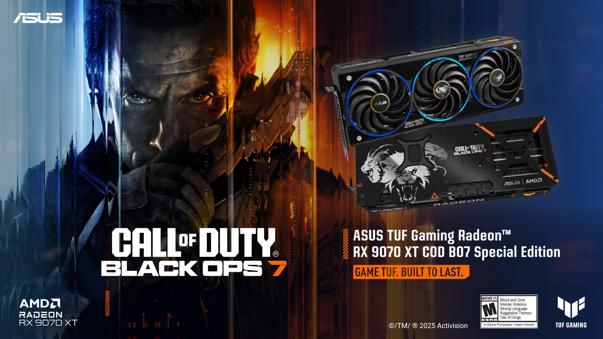 ASUS anunta placa video TUF Gaming Radeon RX 9070 XT Call of Duty: Black Ops 7 Special Edition