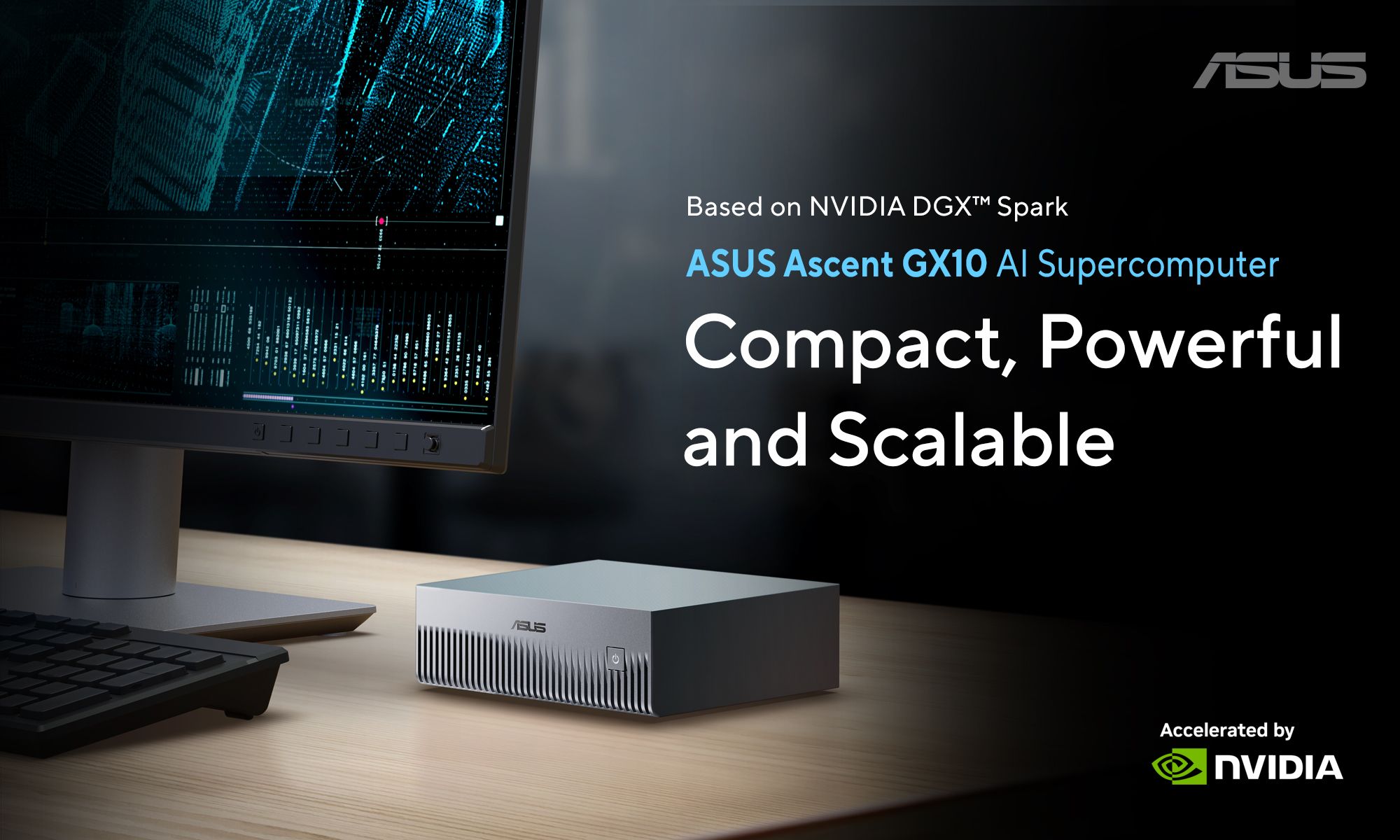 ASUS anunta disponibilitatea desktopului AI Ascent GX10