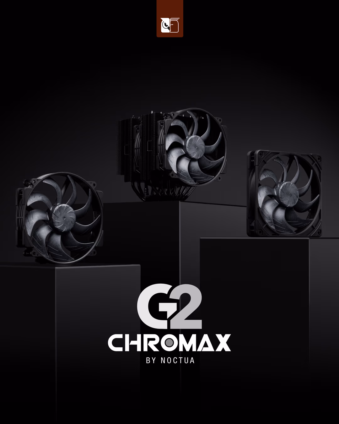 Noctua lanseaza variantele chromax.black pentru NH-D15 G2 si NF-A14x25 G2