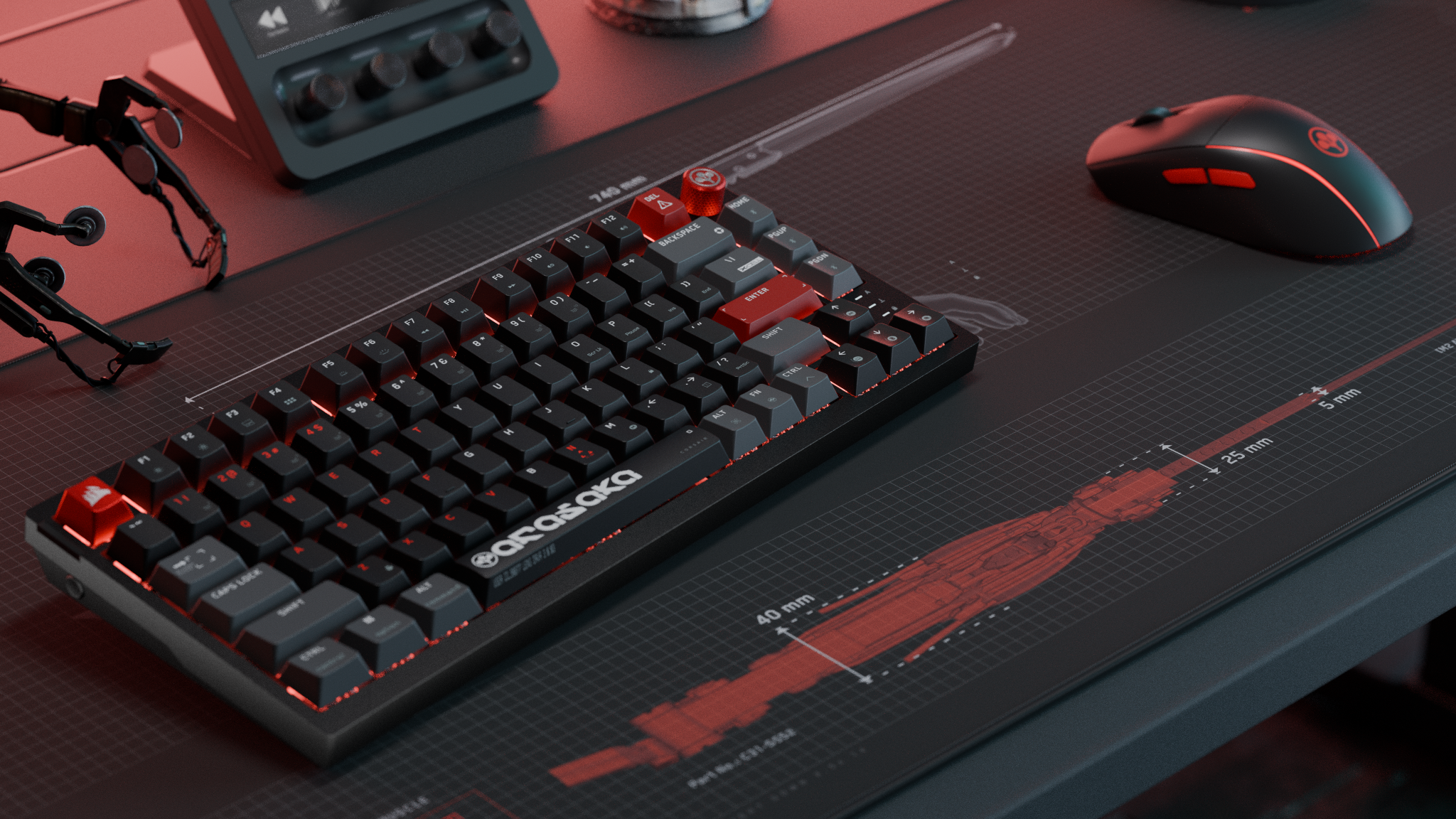 CORSAIR lanseaza colectia CORSAIR x Cyberpunk 2077 Arasaka Edition