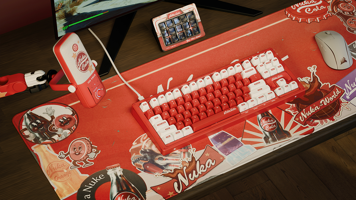 CORSAIR lanseaza colectia Nuka Cola, periferice de gaming inspirate din universul Fallout