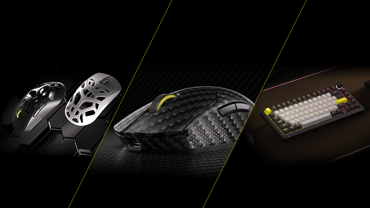 CORSAIR lanseaza la CES 2026 noile mouse-uri SABRE v2 PRO CF si MG, mousepad-ul MM PRO Control si tastatura MAKR PRO 75