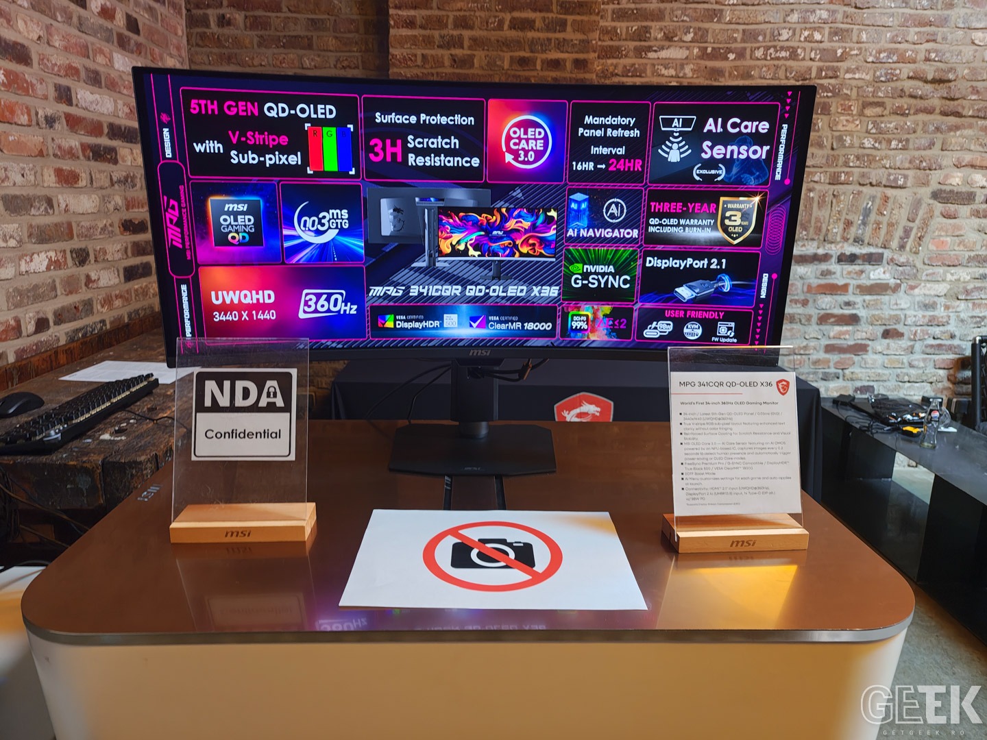 MSI lanseaza monitorul de gaming MPG 341CQR QD-OLED X36