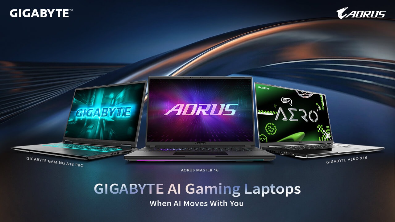 GIGABYTE dezvaluie noile laptopuri de gaming din seria AORUS si AERO la CES 2026