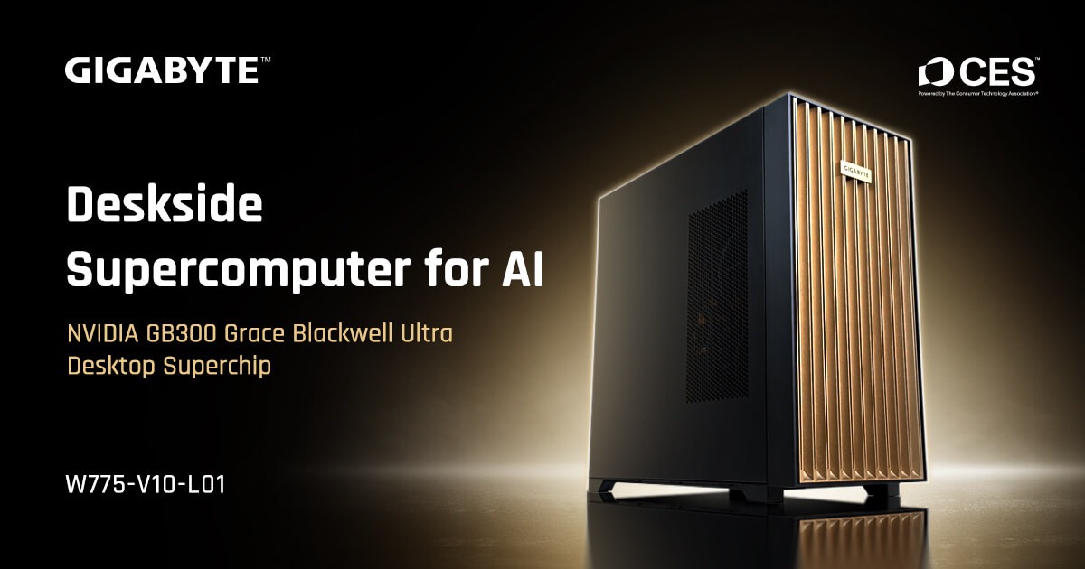 GIGABYTE anunta un nou supercomputer AI de birou