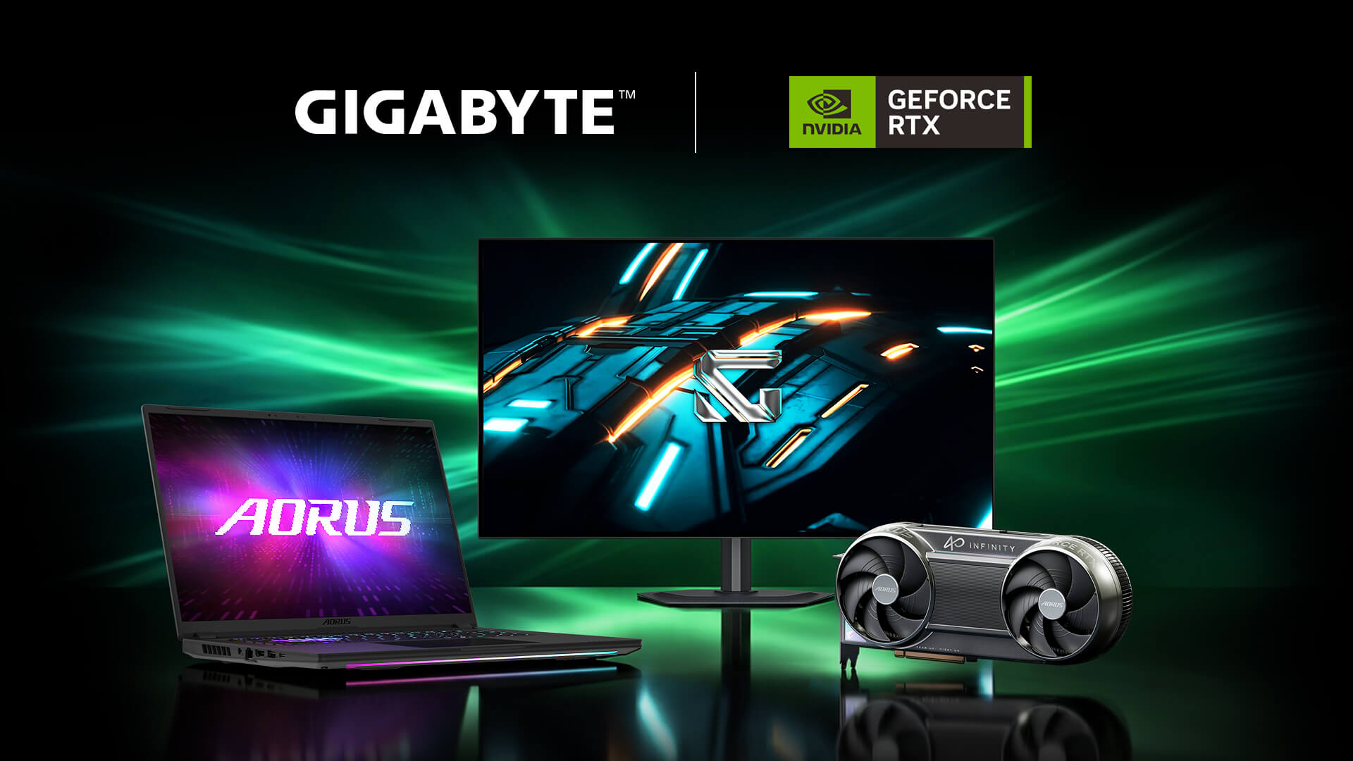 GIGABYTE dezvaluie la CES 2026 noua placa video AORUS GeForce RTX 5090 INFINITY si laptopul AORUS MASTER 16 bazate pe arhitectura NVIDIA Blackwell