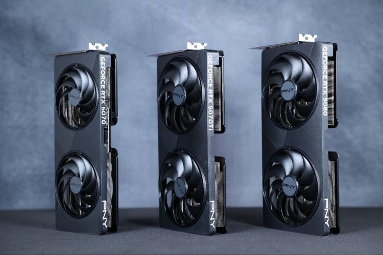 PNY lanseaza placile video Slim GeForce RTX 5080, RTX 5070 Ti si RTX 5070
