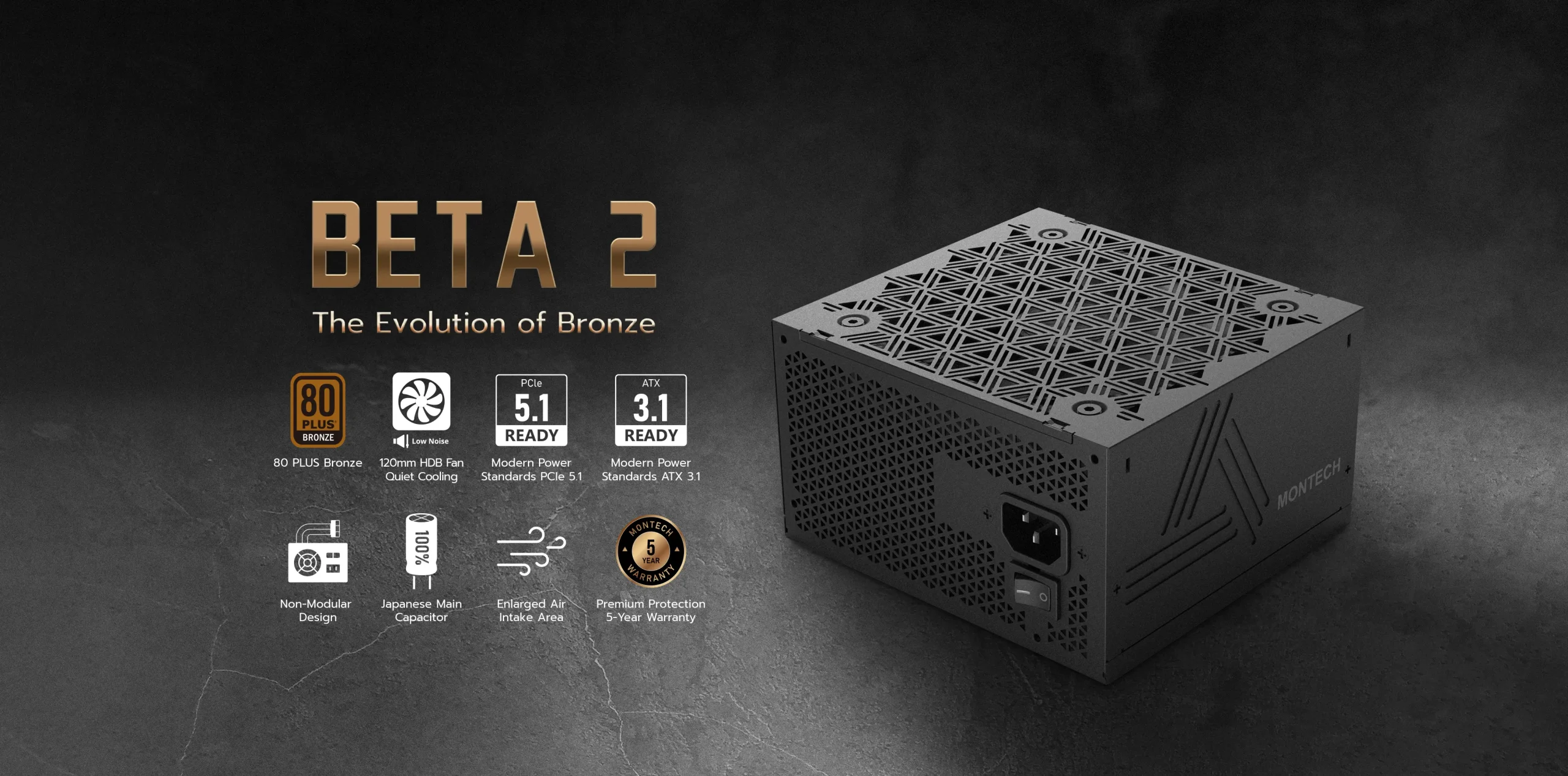 MONTECH lanseaza gama de surse de alimentare MONTECH BETA 2