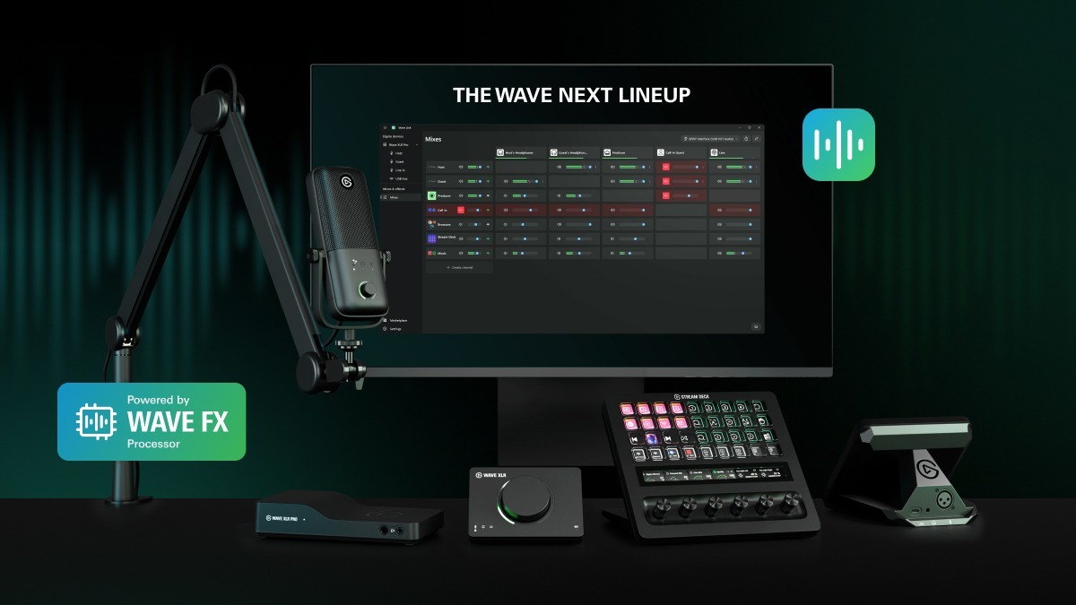 Elgato lanseaza gama audio Wave Next formata din sase produse dedicate creatorilor de continut