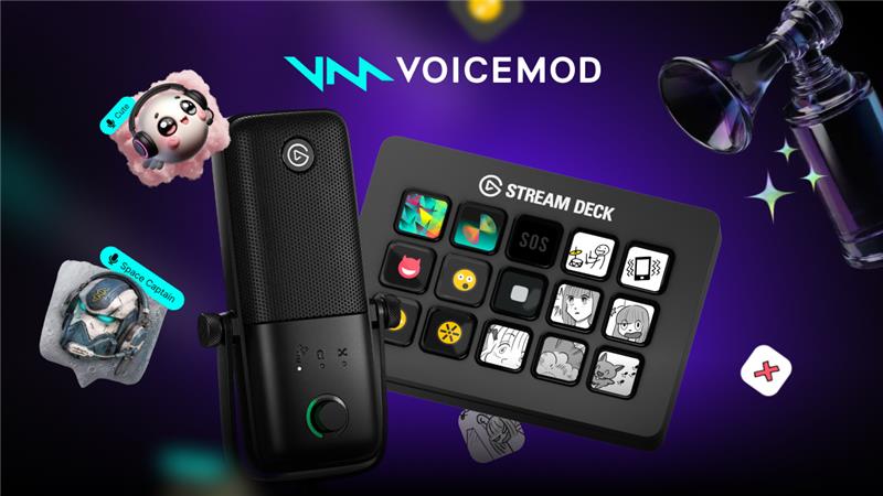 Elgato anunta extinderea parteneriatului cu Voicemod pentru integrarea nativa a efectelor audio in aplicatiile Elgato Wave Link si Elgato Stream Deck