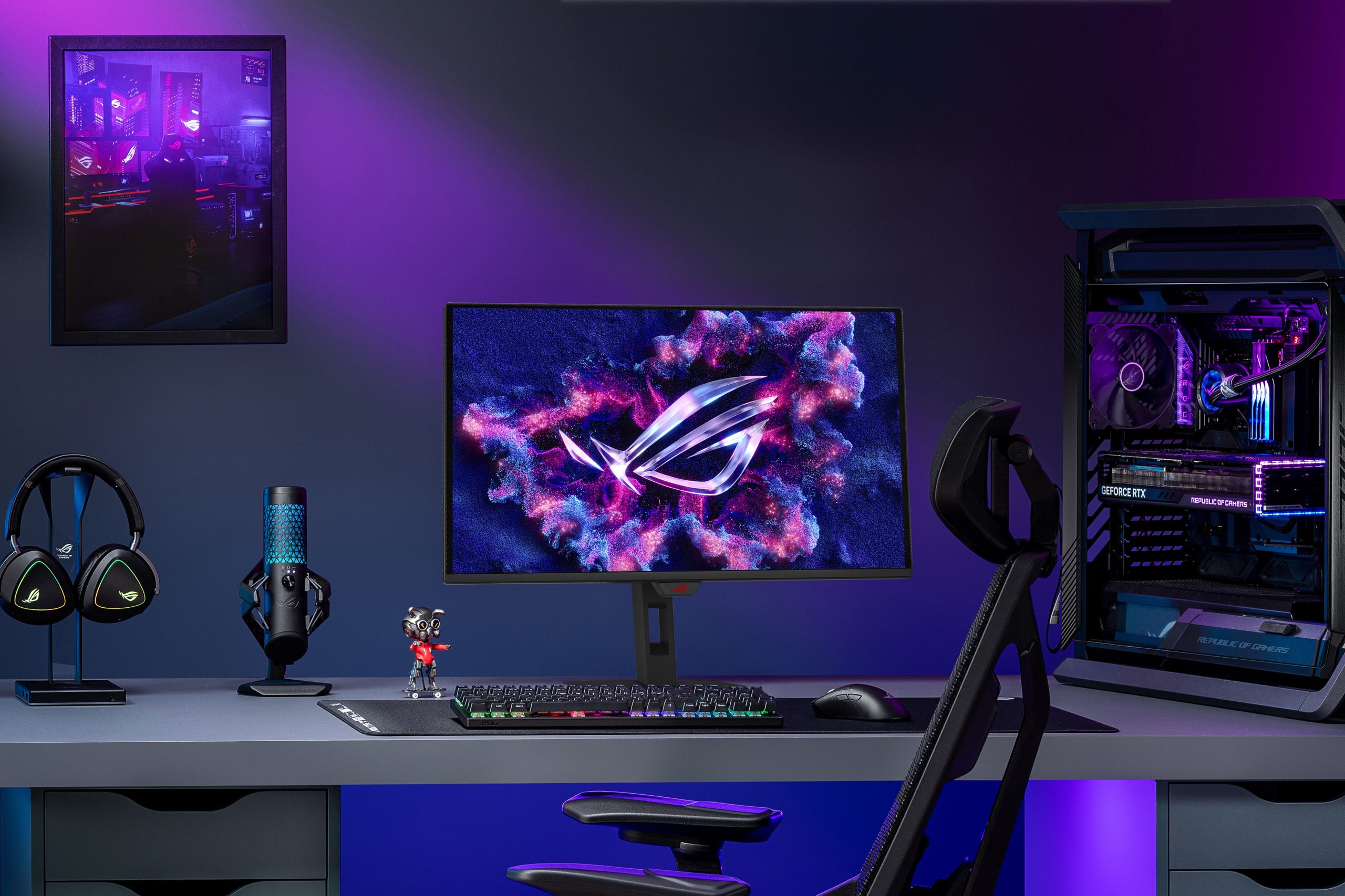 ASUS Republic of Gamers extinde gama ROG Strix OLED cu 3 monitoare QHD de 27 inch