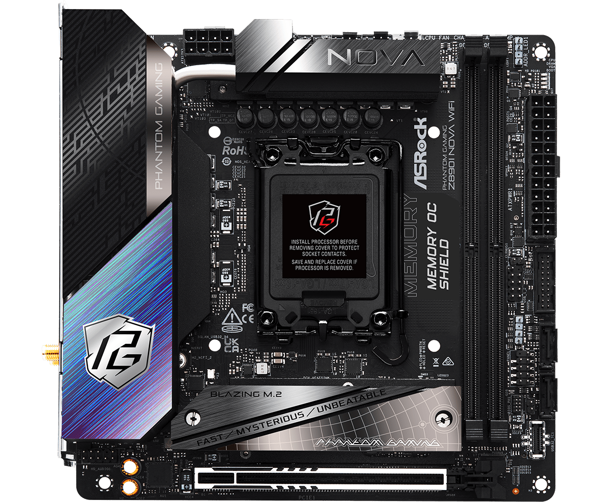 ASRock anunta suport CQDIMM pe Z890I Nova WiFi R2.0