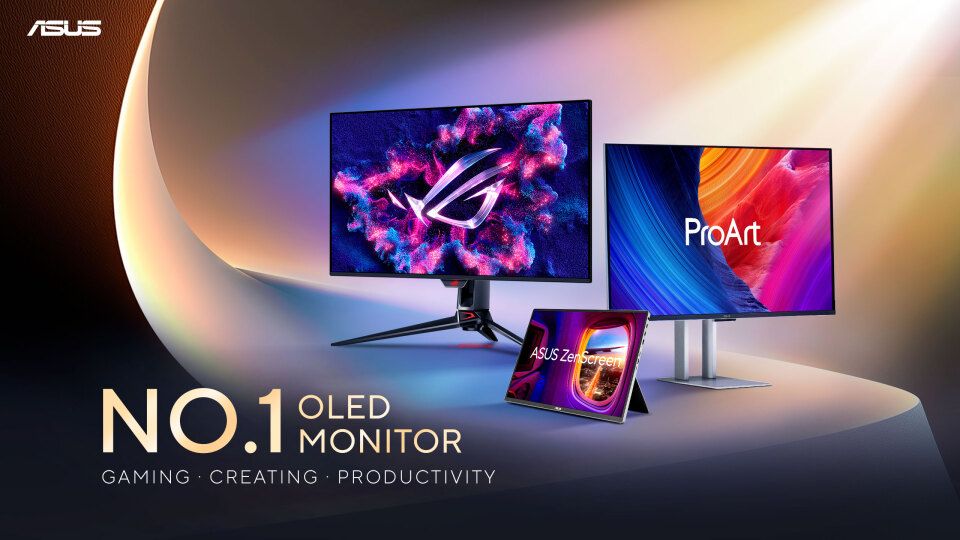 ASUS este liderul global pe piata monitoarelor OLED cu o cota de 21,6% in 2025