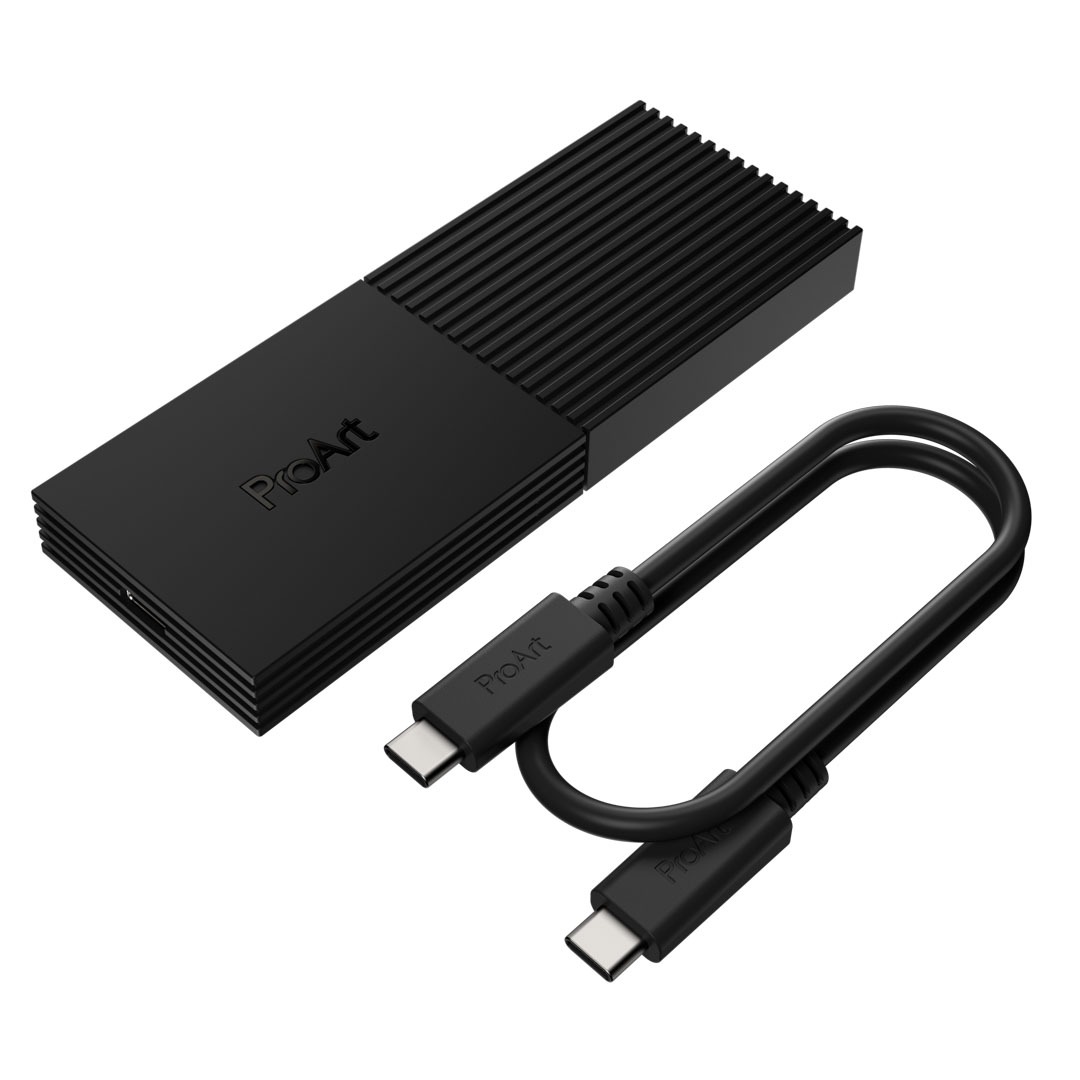 ASUS lanseaza ProArt PA40SU, un enclosure extern pentru SSD-uri M.2 NVMe cu USB4 si ventilator activ