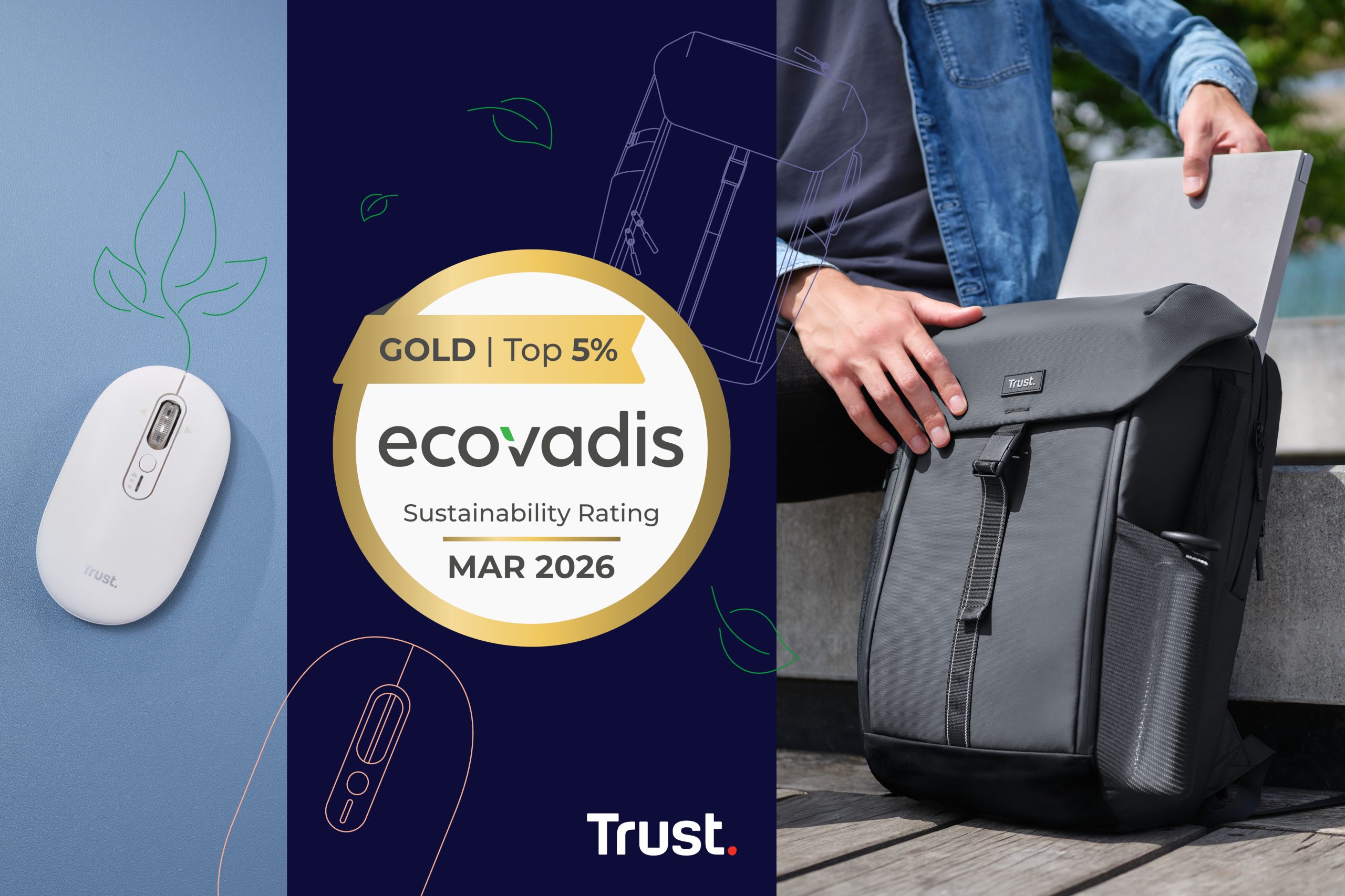 Trust obtine pentru al patrulea an consecutiv certificarea EcoVadis Gold pentru sustenabilitate